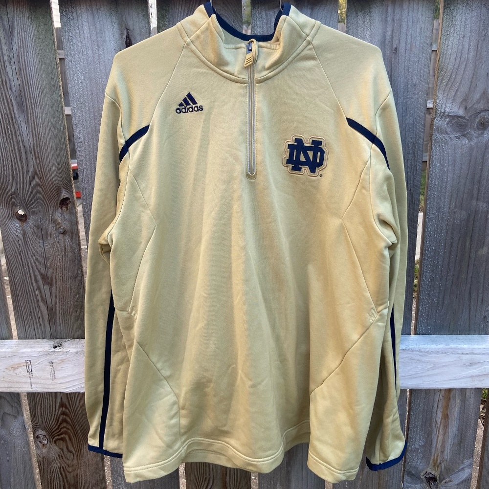 Adidas Notre Dame Climalite Quarter Zip